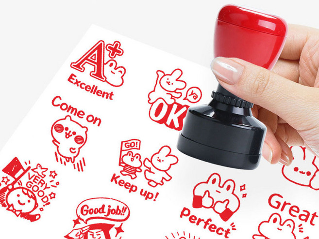 칭찬 도장 스탬프 교사도장 선생님도장, 1개, Great