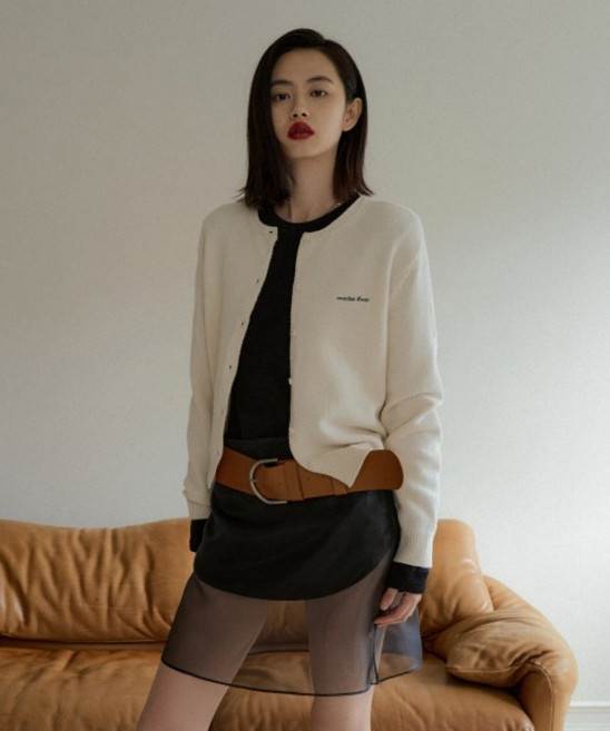 [국내정품] 오버듀플레어 OVERDUE WOOL CARDIGAN_CREAM 103543