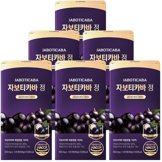 자보티카바 정 Jaboticaba, 6개, 120정 - 쿠팡