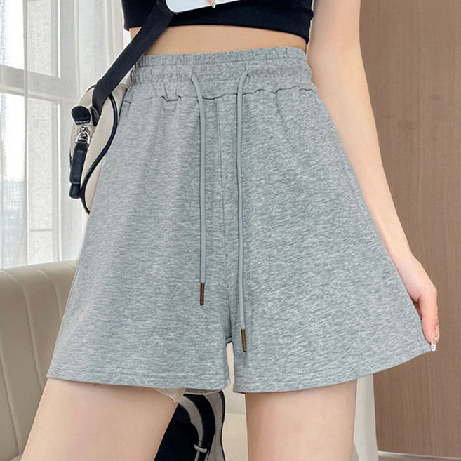 cammello 여성 트레이닝 밴딩 반바지 편한 홈웨어 숏 팬츠 면혼방