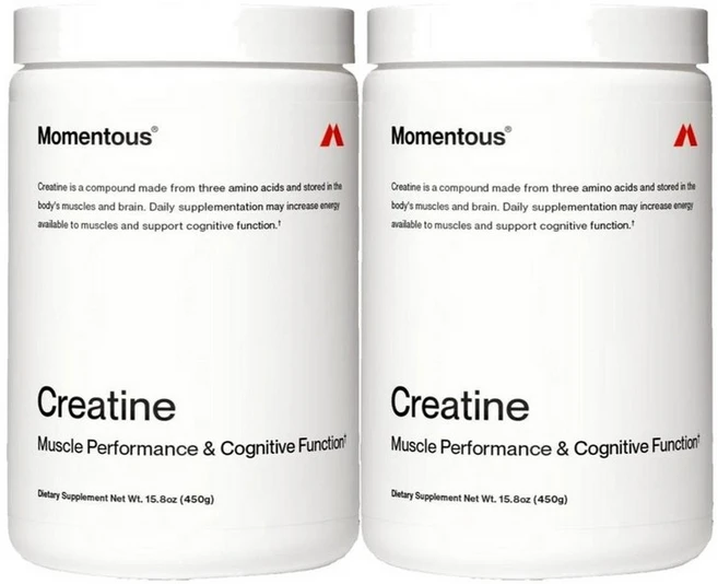 Momentous Creatine Monohydrate Powder 모멘터스 크레아틴 모노하이드레이트 파우더 450g, 2개 - 쿠팡