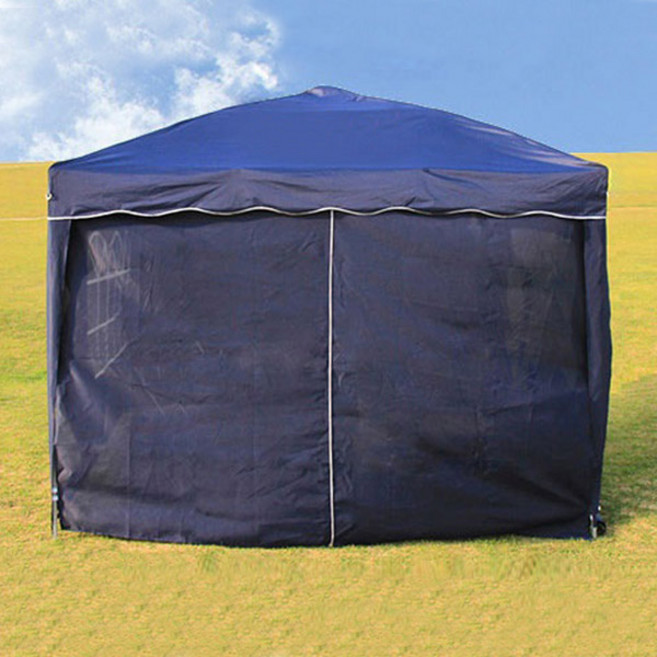 비스카 천막 캐노피 프리미엄 포레스트 2M 3M 바람막이 모기장 방수 방풍 접이식 텐트 테라스 포차 부스 그늘막 캠핑 야외 행사 블루, 캐노피천막+바람막이