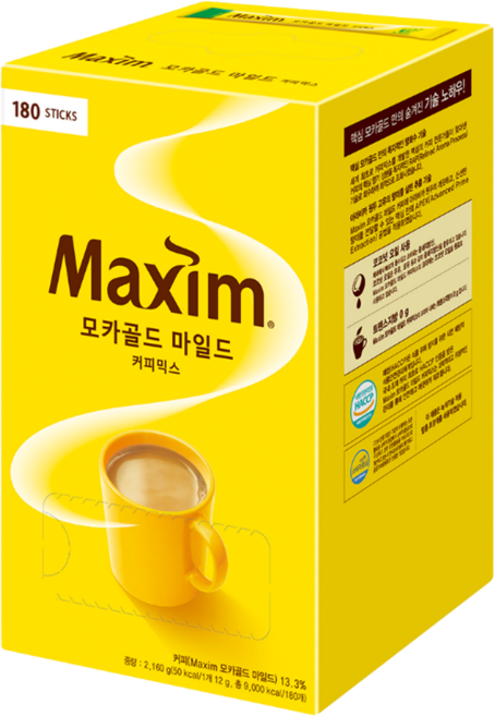 맥심 모카골드 마일드 커피믹스 180T, 12g, 180개입, 1개