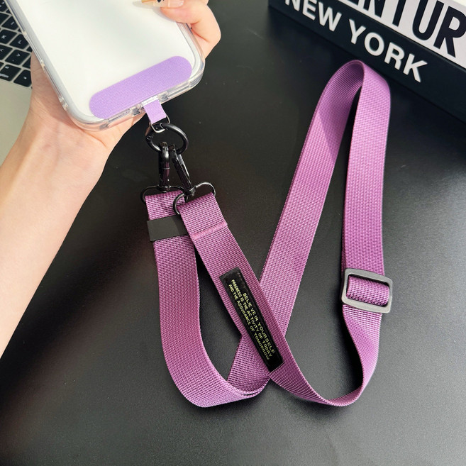 허니코코 데일리 와이드 핸드폰 크로스 스트랩(전 기종 호환 가능), 1개, 퍼플