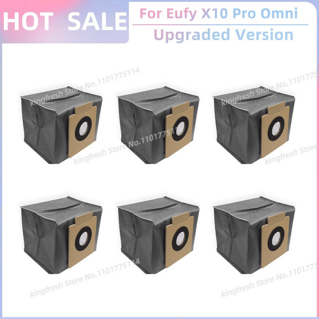 Eufy X10 Omni T2351 진공청소기 교체 부품 및 액세서리에 메인 롤러 사이드 브러시 HEPA 필터 물걸레 패드 천 먼지 봉투, SET O, 1개