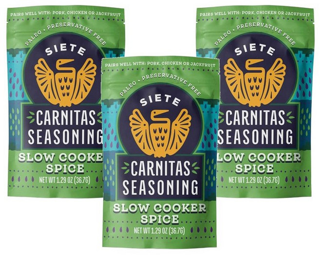 시에테 카르니타스 시즈닝 믹스 슬로우 쿠커 스파이스 36g, 3개