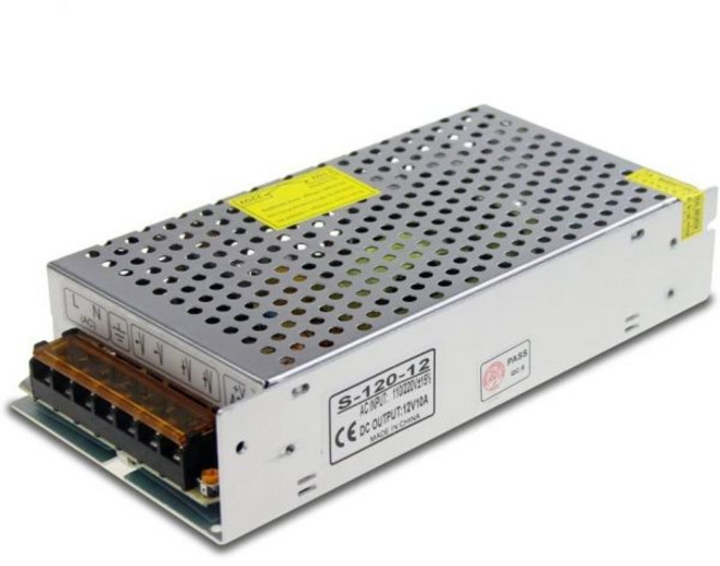 LED 스트립 카메라 시스템 라디오용 ALITOVE AC 110V/220V ~ 12V 30A 360W 범용 규제 스위칭 전원 변압기 어댑터 드라이버, 10A 120W, 1개, 은색