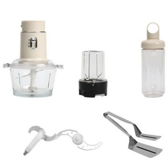 리벨 포인원 다지기 4가지 기능하나로~ 4in1 블렌더 믹서기 분쇄 텀블러 +뒤집개 단품