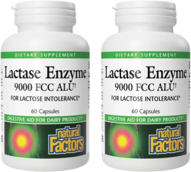 Natural Factors 락타아제 효소 300mg 캡슐 60정 2개 - 쿠팡