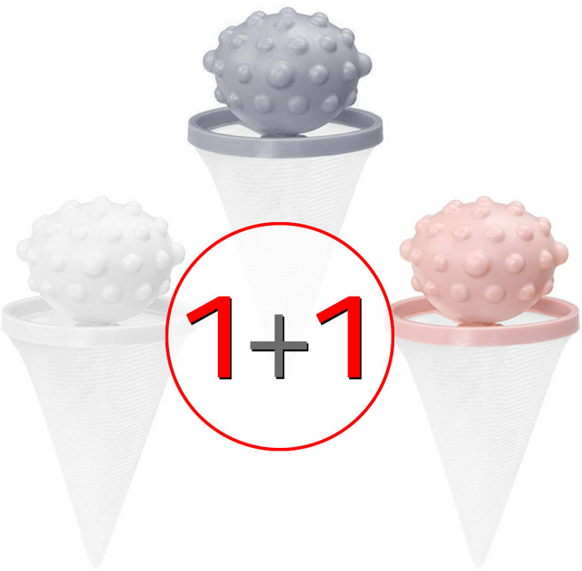 [1+1] 먼지망 (파스텔 세탁거름망 C형1P+1P=2P) 세탁 빨래 먼지제거 크리닝 망 볼 통돌이 드럼 세탁기 거름망 걸름망, 파스텔 화이트1P+파스텔 화이트1P, 1개