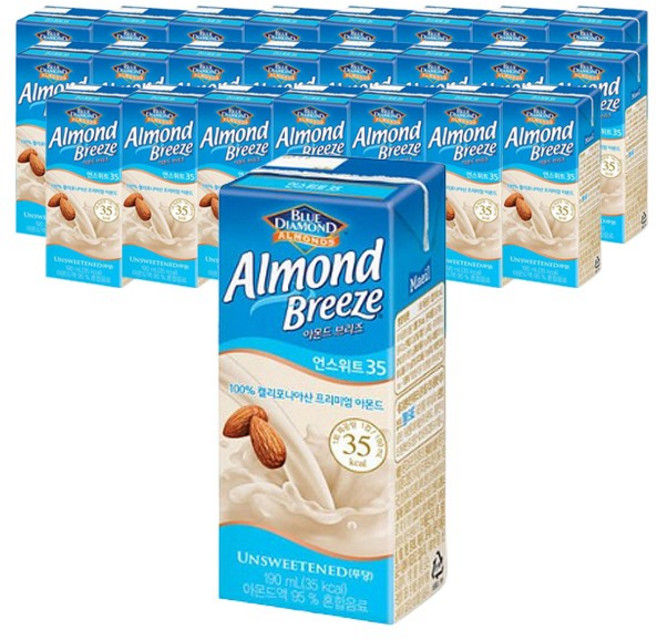 아몬드브리즈 언스위트, 190ml, 24개