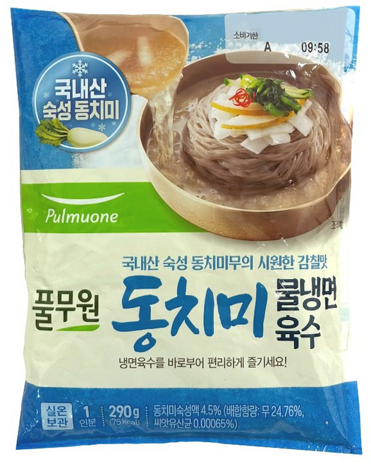풀무원 동치미물냉면육수, 옵션 x 1개, 290g, 1개