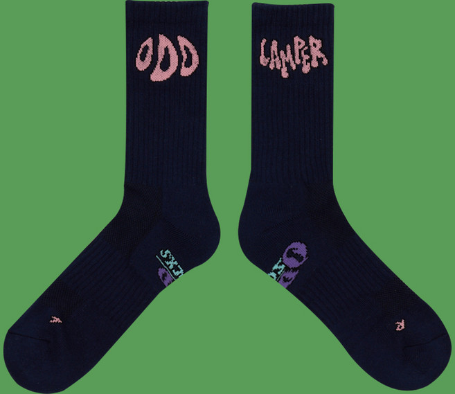 오드삭스 면스포츠양말 캠핑 아웃도어 양말 오드캠퍼 네이비, L(255mm-275mm), 1개