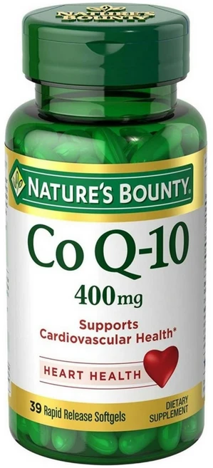 네이쳐스바운티 Co Q-10 400mg 래피드 릴리즈 소프트젤 글루텐 프리, 39정, 1개 - 쿠팡