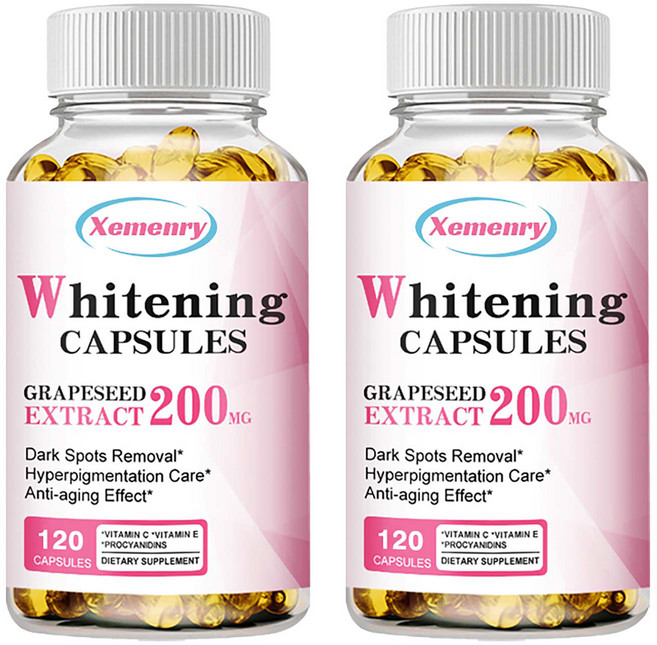 Xemenry 煥白膠囊 葡萄籽萃取 200mg 改善暗沉 抗老化, 240組
