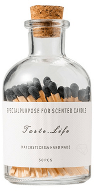 吸貓室 玻璃瓶火柴 點火器 香氛蠟燭 蠟燭火柴 專用火柴 火柴盒 拍照小物, 1個