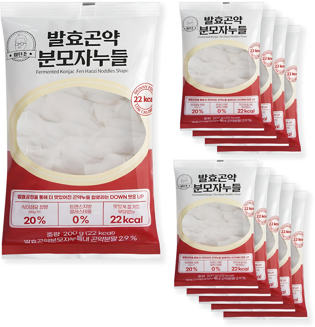 마틴조 발효 곤약 분모자누들 22Kcal, 200g, 10개