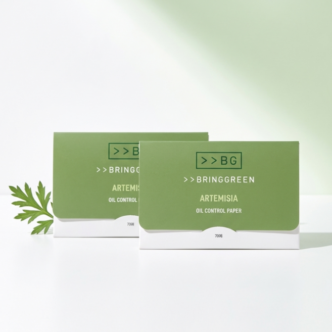 1+1 브링그린 쑥 한지 기름종이 70매, 2개