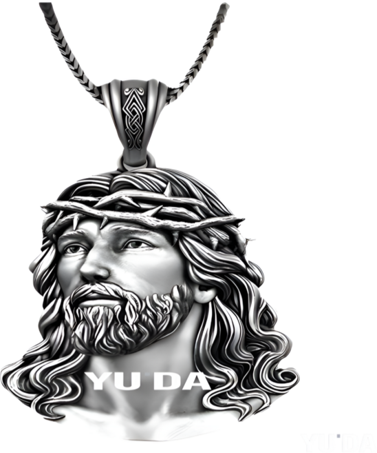 가시 면류관 예수님 기독교 카톨릭 목걸이, 1개, 실버