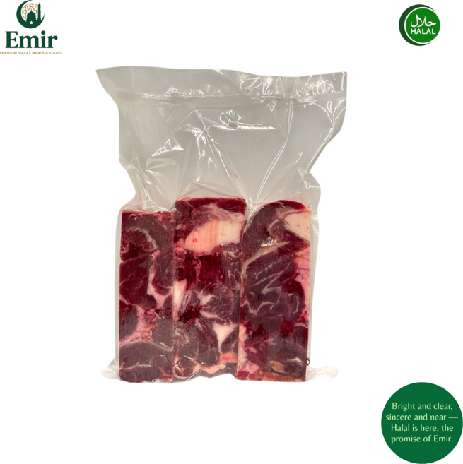 Australian Halal Boneless Pressed Frozen Beef Cheek Meat Halal Beef 호주산 하랄 냉동 소볼살 소고기, 3개, 1kg