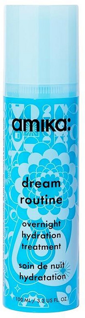 Amika dream routine 오버나이트 하이드레이팅 헤어 마스크 | 건조한 모발을 위한 헹굼 방지 리브인 트리트먼트 수분 공급 히알루론산 함유로 오래 지속되는 공급, 1개