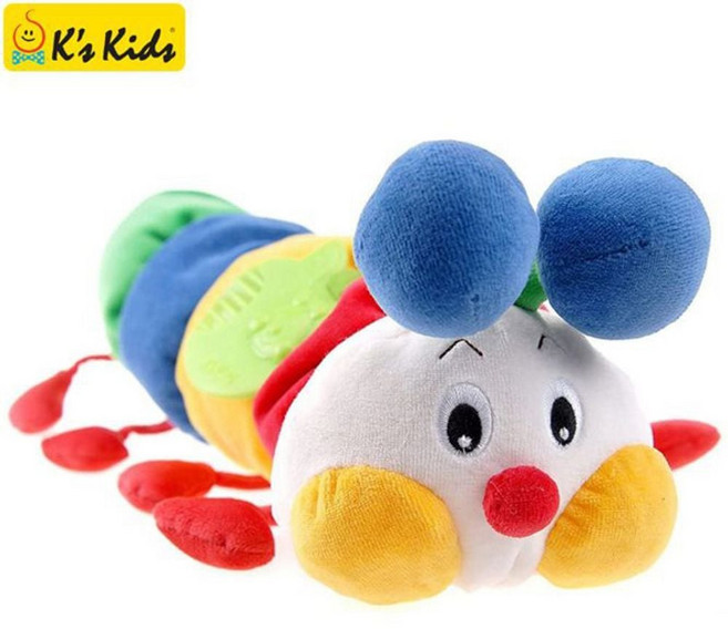 케이스키즈 헝겊자극애벌레 디럭스 장난감 jja*03854BW, 1개