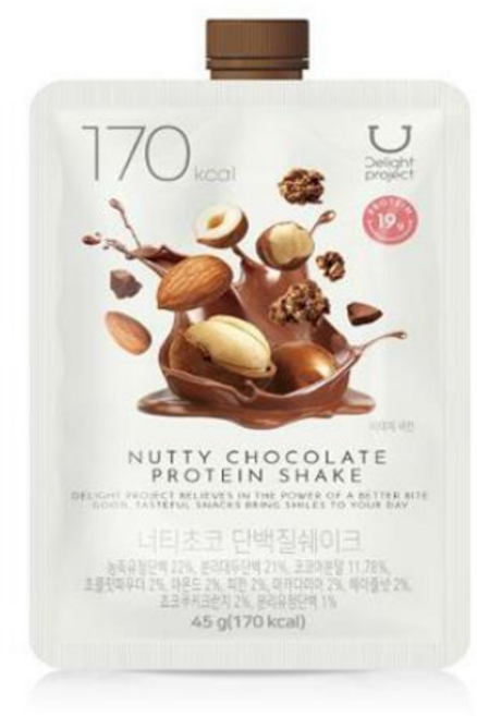 딜라이트 프로젝트 너티초코 단백질쉐이크, 6개