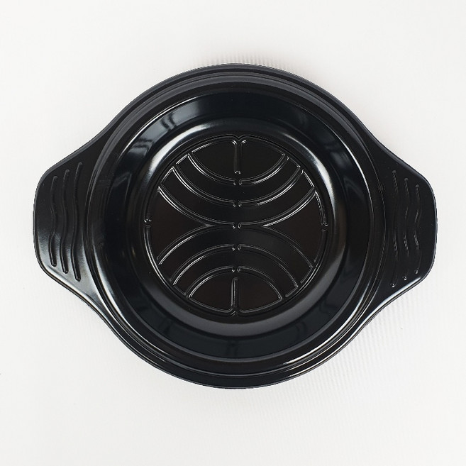 경산세라믹 직화 뚝배기 가정용 업소용뚝배기 토기 계란찜 찌개냄비, 검정, 받침3호기:140xmmx201mmx170mm