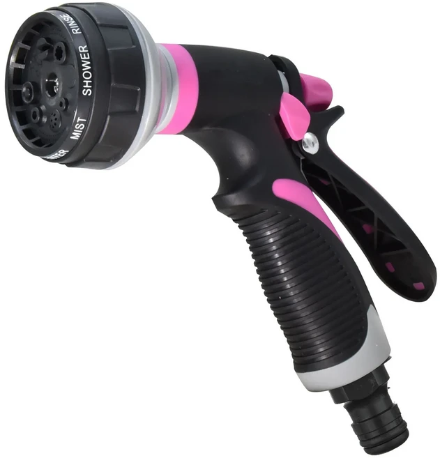 Household Irrigation High Pressure Garden Watering Spray Gun Set Sprinkler Car Wash Shower Head, 04 Pink water gun