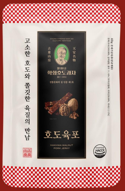 천안 원조 할머니 학화 호두육포, 1개, 호두육포 1봉