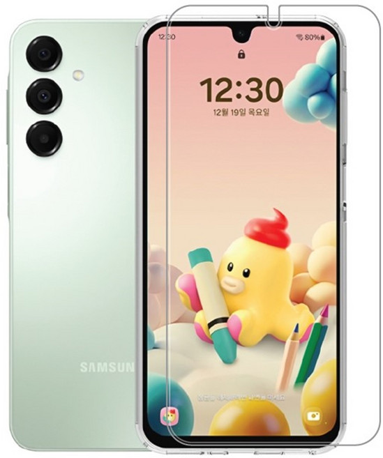 U+무너폰 갤럭시A16 강화유리 액정보호필름, 2개