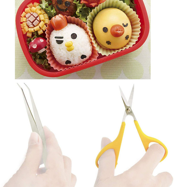 도시락꾸미기 데코용 김가위 핀셋 세트 카이 Kai, 1개
