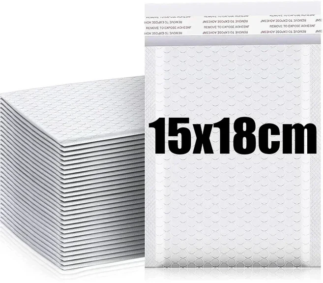 100/10Pc 플라스틱 버블 봉투 가방 방수 폼 셀프 인감 포장 메일러 보관 주최자