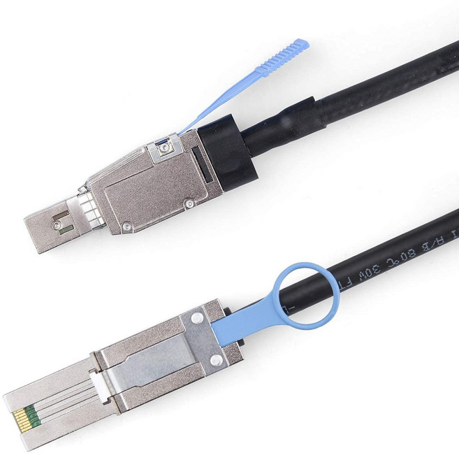 10Gtek SFF-8644에서 SFF-8088 미니 SAS HD 케이블 RAID용 6Gbps 외장 26핀 SAS2.0 하이브리드 케이블서버데이터 센터u200C 100옴, SFF-8088 to, 0.5m, 1PC