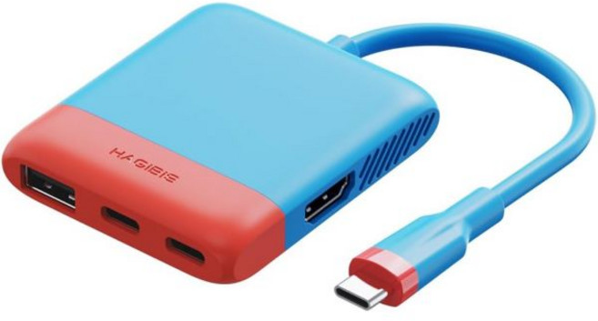 하기비스 스위치 비디오 캡처 카드 휴대용 스위치 도크 닌텐도 스위치아이폰 16 15 프로 맥스 라이브 스트리밍 게임 USB 3.0 1080P 60Hz 비디오 레코더 퀘스트 34, Red Blue MS2130 Chip, 레드 블루 MS2130 칩