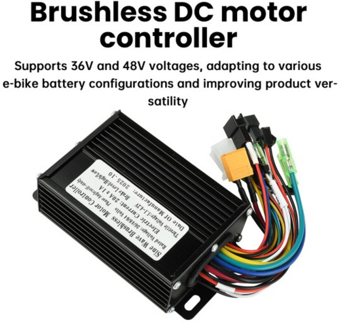 36V48V 350W-500W 사인파 브러시리스 모터 컨트롤러 SM 커넥터 호환 2 프로토콜 LCD 미터 전기 자전거, 18 16A  SM