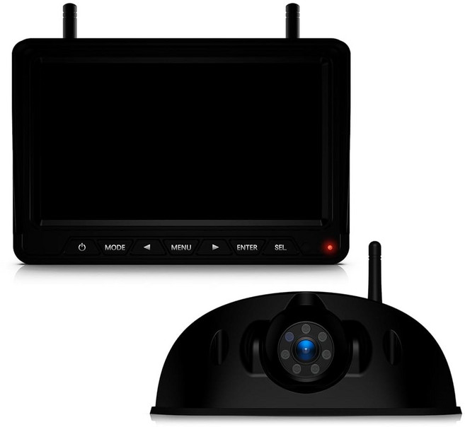 DS MM 프리와이어드 시스템 HD 비전 후방 트럭 무선 IR 백업 DIY 모니터 라인 주차 DVR 7인치 방수 FOOKOO RV 1080P 카메라 7Y5 IP69 IPS, 7" 3Cam, 1개