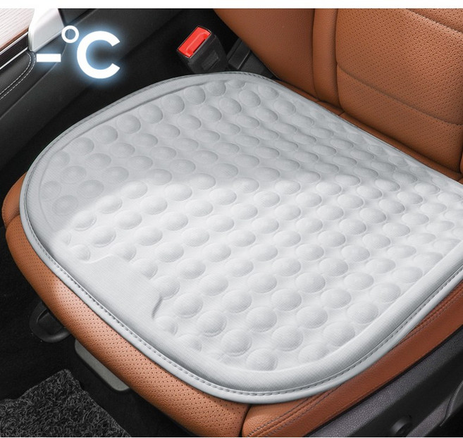 그레이스 빅 사이즈 TPE 아이스 통풍 쿨 방석차량용 사무실용 쿨매트, 1개, 회색