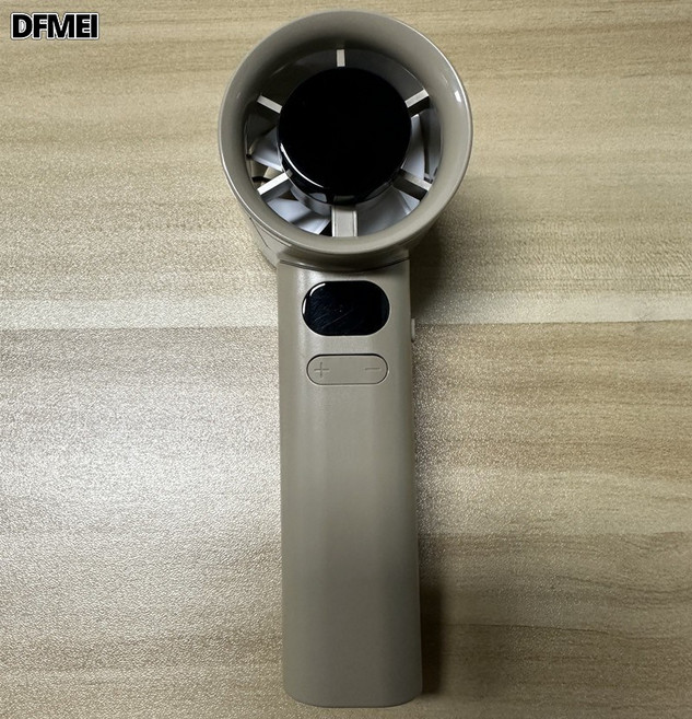 DFMEI M11迷你手持小風扇 usb充電數顯120檔渦輪高速暴力風扇, 見詳情, 金色