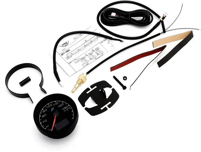 GReddi 7 색 LCD 디지털 디스플레이 터보 부스트 수온 볼트 오일 프레스 연료 압력 공기 비율 게이지, Oil Temp