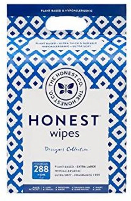 The Honest Company 클린 컨셔스 무향 물티슈 The Honest Company Clean Conscious Unscented Wipes | Over 99% Wate, 72 Count (Pack of 4), Balance Blues, 1개 - 쿠팡