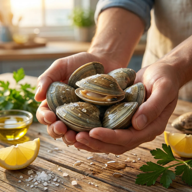 [다정한수산물] 국산 생물 활 왕바지락, 1박스, 6kg