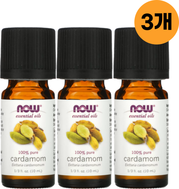 나우푸드 에센셜 카다멈 오일 10ml 3개 cardamom oil 카다몬 카더멈 카르다몸