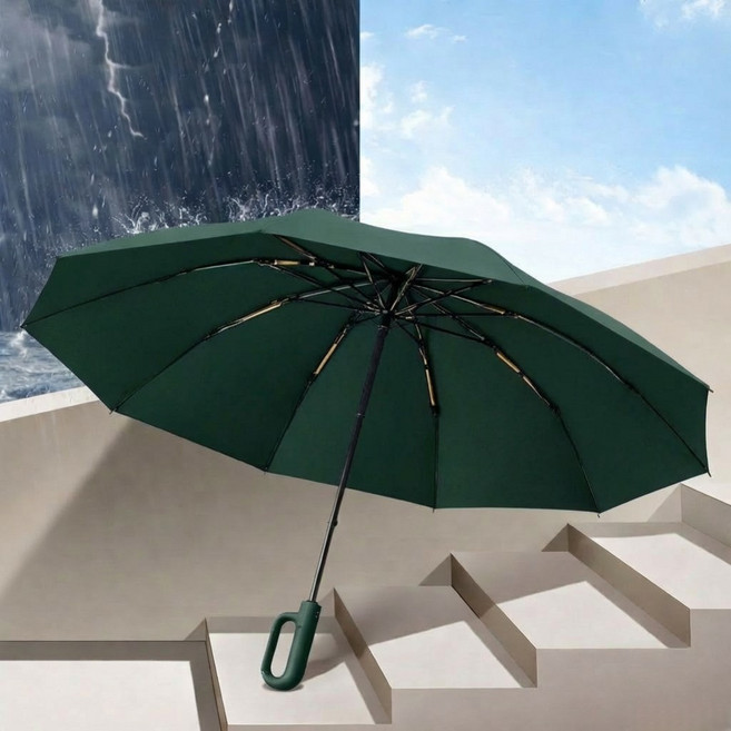 시엘로 튼튼한 3단 자동 우산 초대형 접이식 우산 자외선차단 암막 우양산