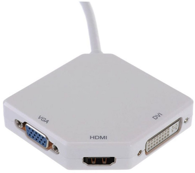 미니디스플레이포트 Mini DisplayPort to HDMI DVI VGA 변환어댑터 MDP