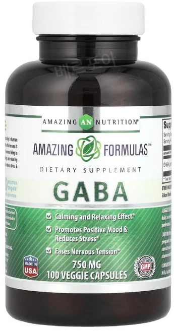 GABA 750mg 100베지캡슐 어메이징뉴트리션, 1개, 100정 - 쿠팡
