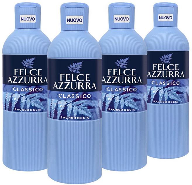 펠체아주라 이탈리아 150년 명품 바디워시 오리지널, 650ml, 4개