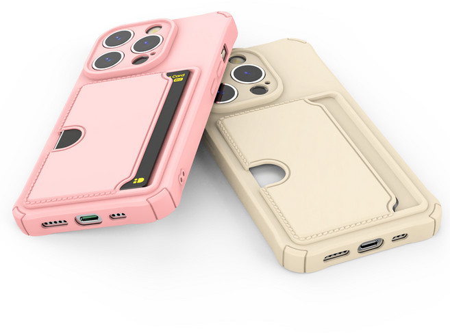 SF 파스텔 색감 카드 2장 수납 젤리 카메라 보호 풀커버 TPU 케이스