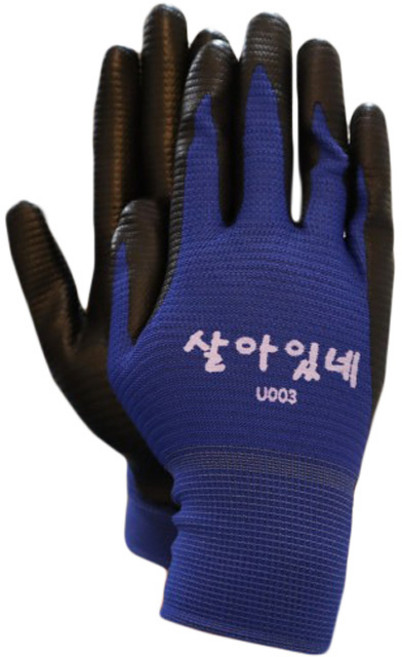 유성장갑 [10켤레] 국산 NBR장갑 천하무적 맥가이버 살아있네, 블루, 10개