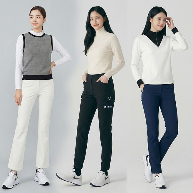 커터앤벅 여성 더블레이어 트윌 기모팬츠 C2WPT3W